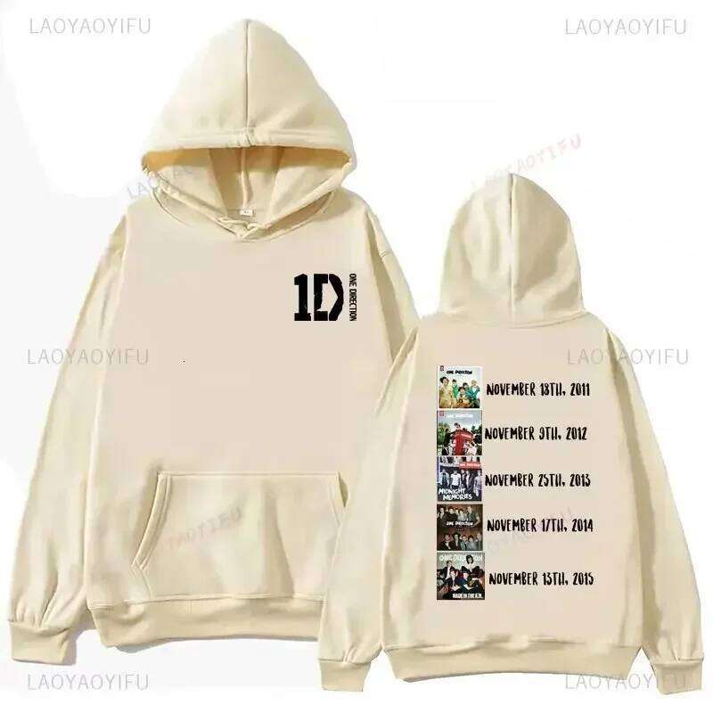 One Directions Band Hoodies Grunge Long-sleeved Punk Sweatshirt Vintage Autumn/Winter Clothing Hip Hop Sudaderas Music Pullover 26L0513 - view 4