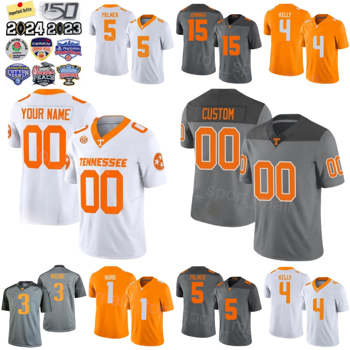 Kid Mens Woman Tennessee Volunteers Football College 15 Jauan Jennings Jerseys 1 Jalen Hurd 1 Marquez Callaway 5 Joshua Palmer 3 Josh Malone Universit