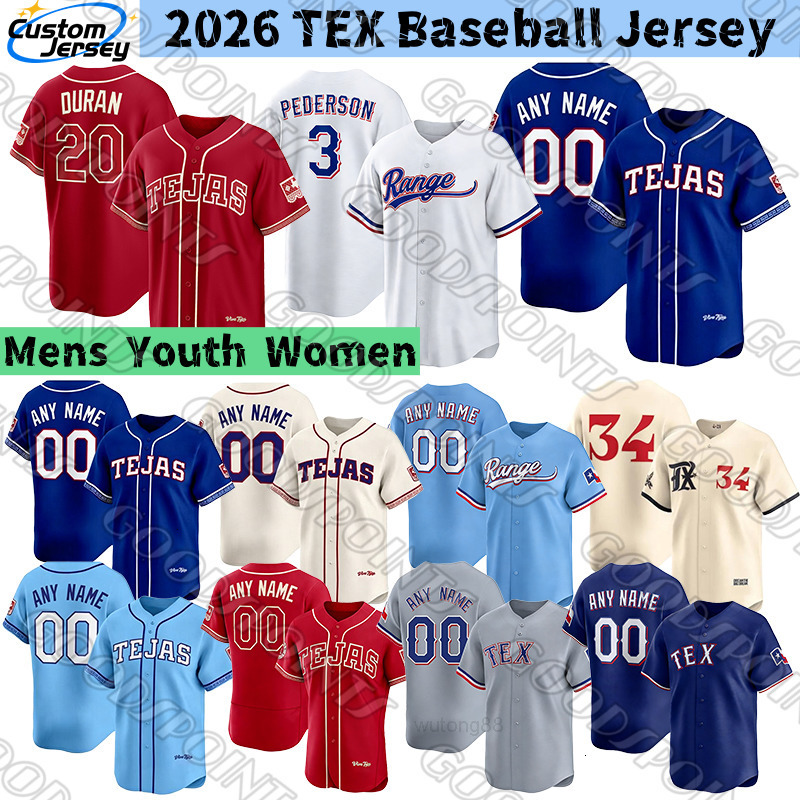 Texas Ranger Jersey Rangerss Jersey Corey Seager Langford Jacob deGrom Burger Jung Pederson Nimmo Eovaldi tejas rangersjersey Leiter Nolan Ryan Baseba