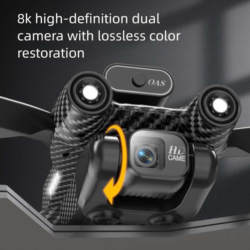 Brushless Motor Drone HD Aerial Photography Foldable Quadcopter Optical Flow Obstacle Avoidance RC Aircraft Long Endurance Portable Outdoor Flying Toy