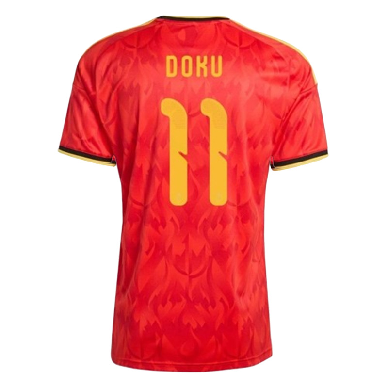 26 27 Belgium World Cup Soccer Jerseys DE BRUYNE TIELEMANS DE CUYPER Football Shirts DOKU TROSSARD National Football Team OPENDA football kits FOFANA 