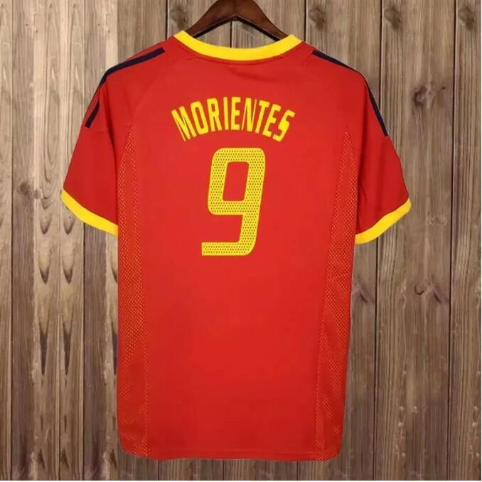 final 1998 SpainS retro jersey 1996 1994 RAUL XAVI Hierro LUIS ENSRIQUE ALONSO Iniesta PUYOL PIQUE David Villa TORRES 2008 2012 2002 Guerrero Guardiol