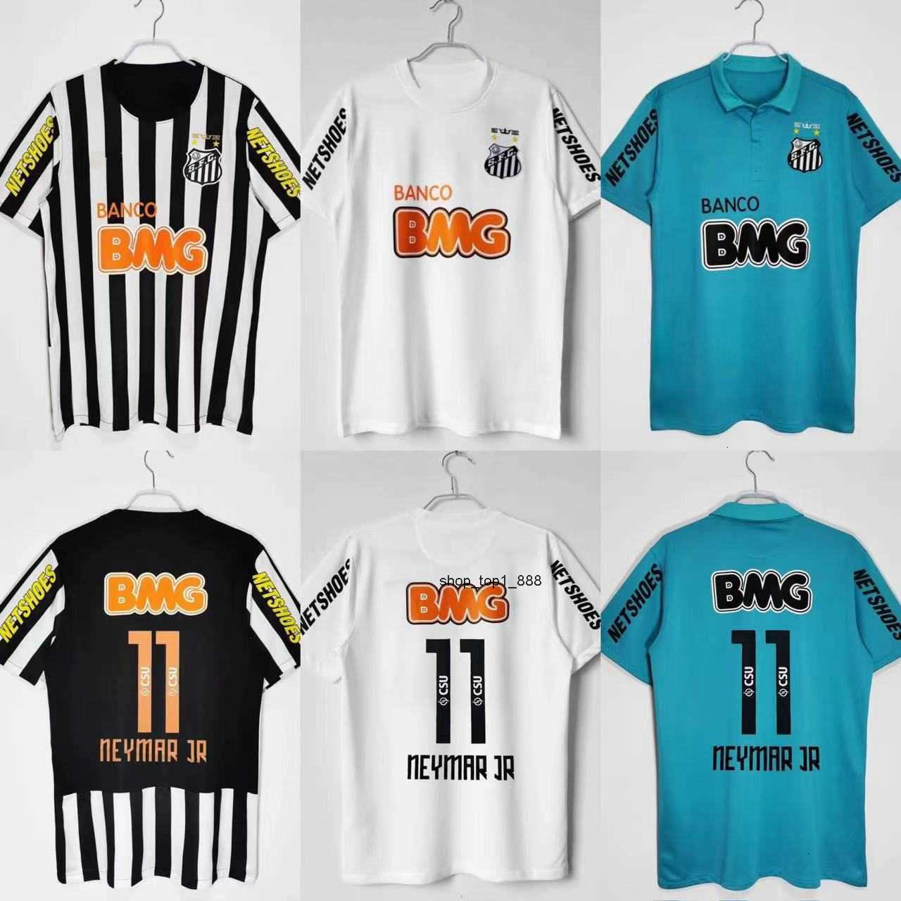 11-12 Santos jersey home and away two away number 11 Neymar short sleeved commemorative jersey