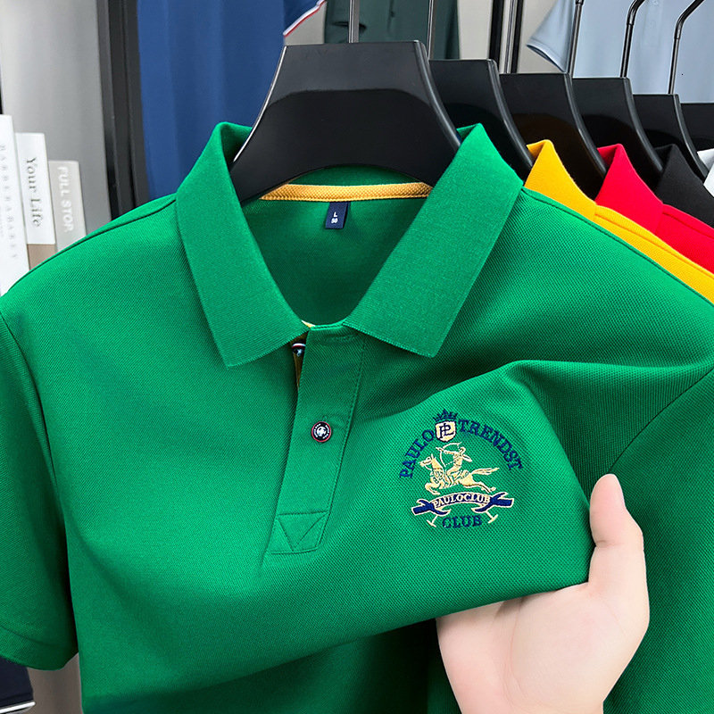 Luxury Sport Fashion High Quality Designer Shirt Turn Down Collar Mesh POLO Shirt Quick Dry Tennis Short Sleeve Top Stand Up Collar Unisex New Arrival