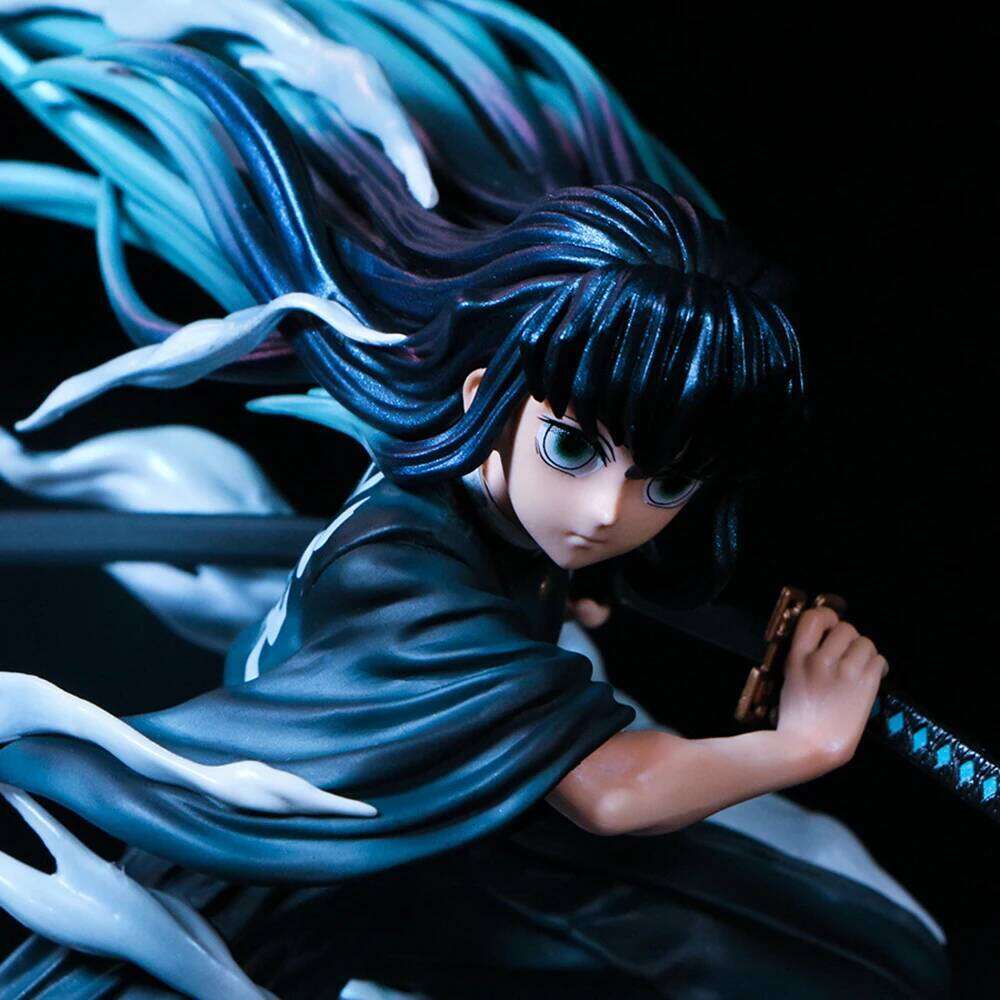 Demon Slayer Tokitou Muichirou PVC Action 19cm Anime Figure GK Statue Model Toys Collection Doll Kids Gift 26L0513