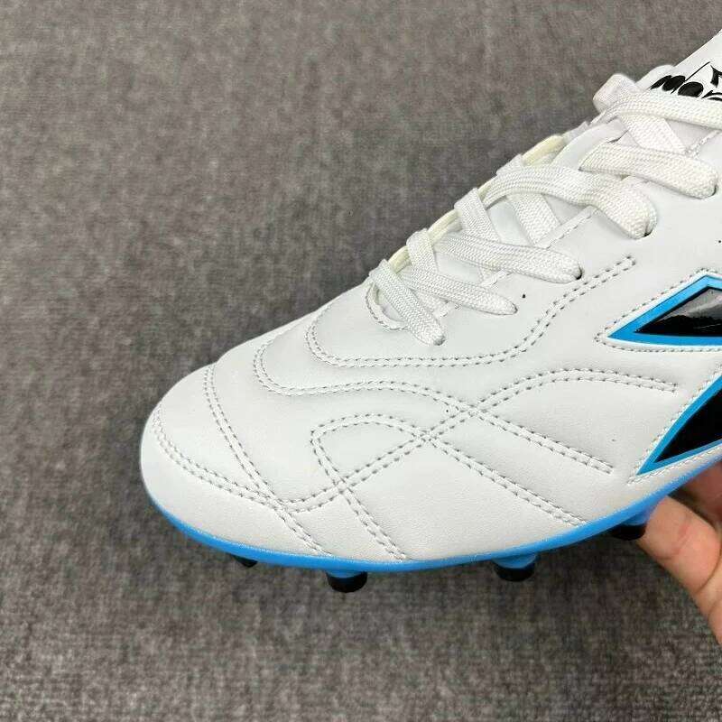 Professional For Men Black White Soccer Man Leather Turf Football Shoes Mens Outdoor Lawn Training Shoe 26Y0513 - view 6