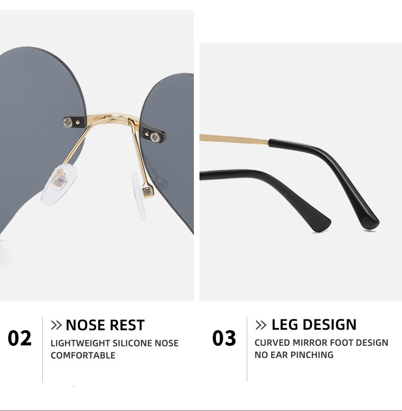 2026 Designer Sunglasses Personalized Diamond Inlaid Sunglasses Exaggerated Heart shaped Teardrop Sunglasses Women's Water Diamond High end Sungl