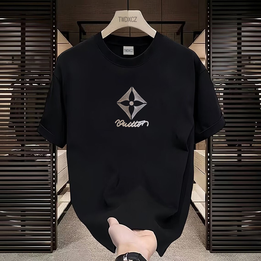 designer Men's T-Shirts Men's Tees Polos couple set Spring Summer Trendy Fashion Light Luxury Versatile Short Sleeve Home Casual Men's 