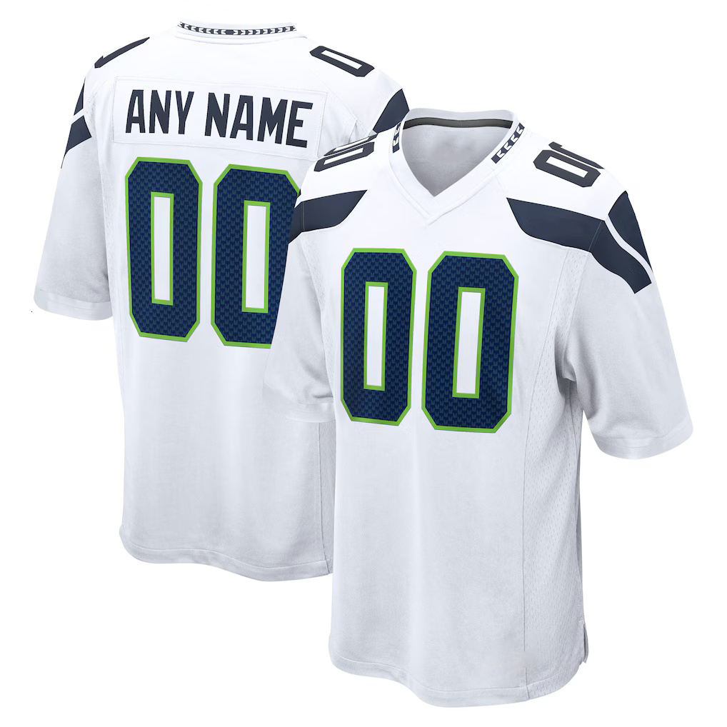 Seattles SeahawksS Jersey SeahawksJersey Sam Darnold Jaxon Smith-Njigba Cooper Kupp 50th jersey Witherspoon Sherman Emmanwori Alexander Zabel Football