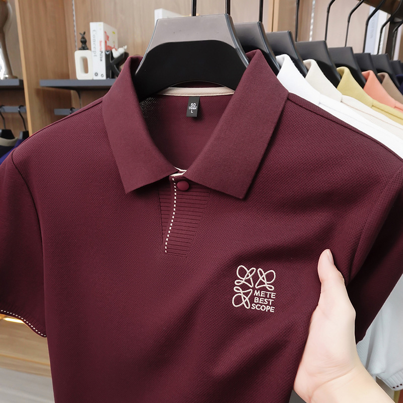 Free shipping luxury Men's Polos Fashionable and casual men's polo shirt comfortable for daily work in the workplace