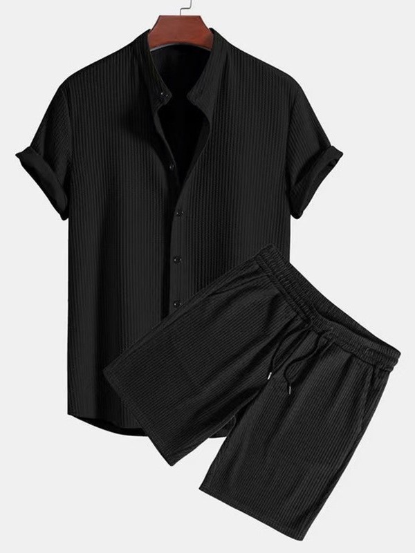 Men's Tracksuits Summer Fitness Sportswear For Men Short-sleeved T-shirt And Shorts Two-piece Set Breathable Quick-drying Casual Wear.