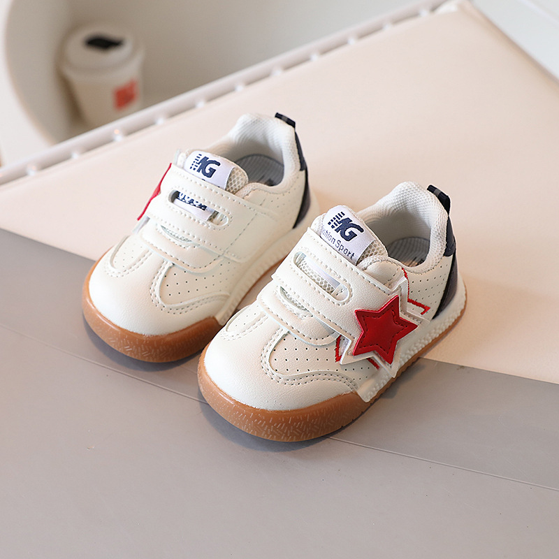 free shipping designer shoes 2026 Spring Autumn Toddler Fashion Retro Running Shoes, Star Pattern Baby Shoes, Infant Casual Sneakers