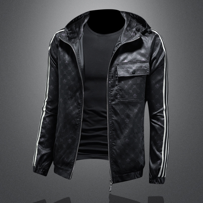 European style fashionable hooded casual jacket, 2025 spring-summer new men's clothing