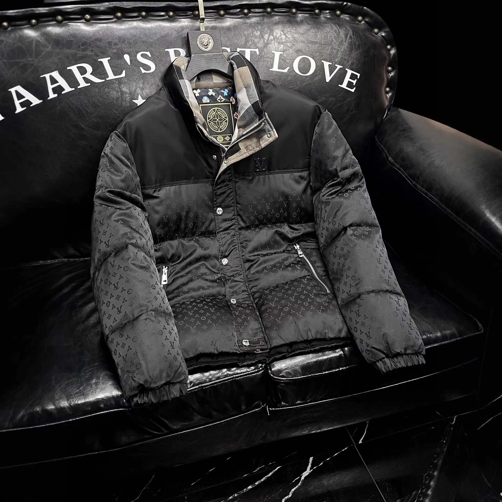 2026 New Winter Stand Collar Jacket, Thickened High-end Down Cotton Coat, European Station Direct Sale Men's Clothing