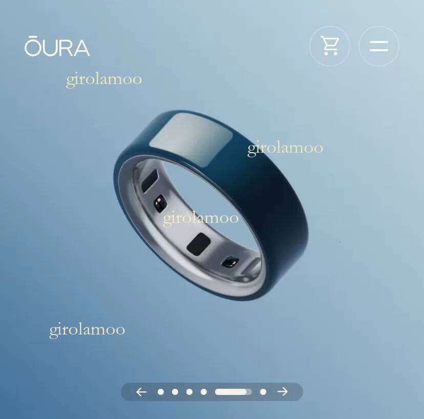 The latest model of smart ring, oura ring 4 ceramic