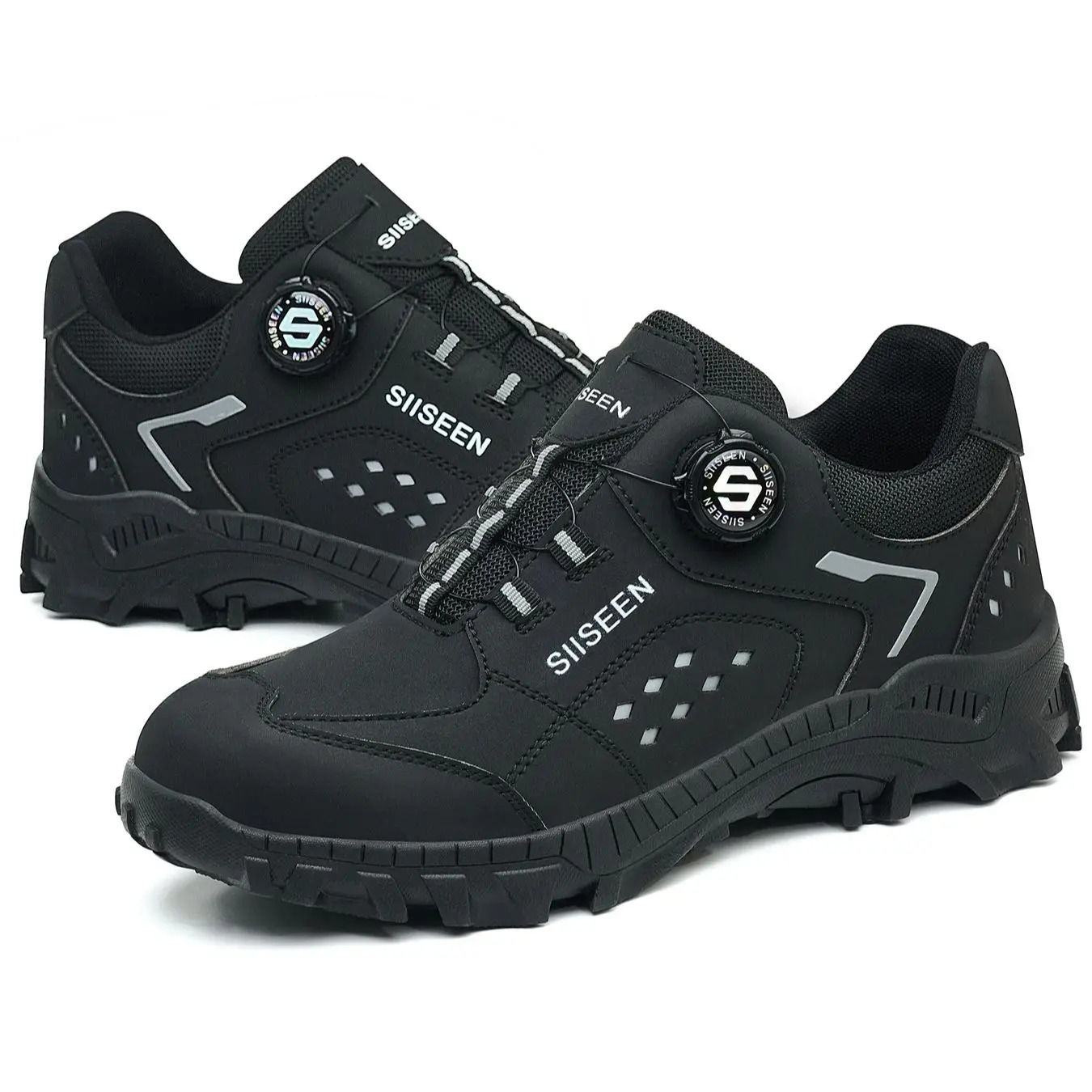 Steel Toe Safety Shoes for Men - Puncture Proof Slip Resistant Durable Work Boots for Construction Outdoor Industrial Use 260513 - view 4