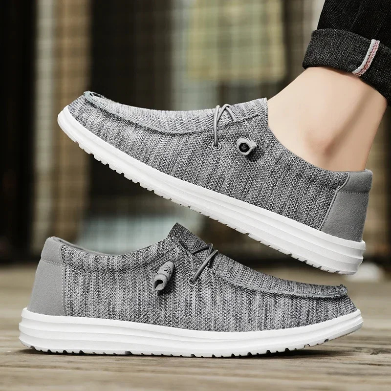Dude Canvas Shoes Men Casual Slip on Shoes Alpargatas Hombre Moccasins Mocassin Homme Lightweight Breathable Plus Big Size 50 260513 - view 7