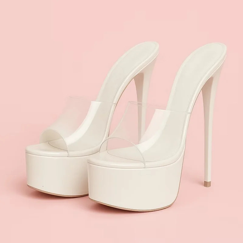 Womens summer thick soled exquisite high heels toothed sandals fashion shows parties super high heels sandals 260514 - view 3