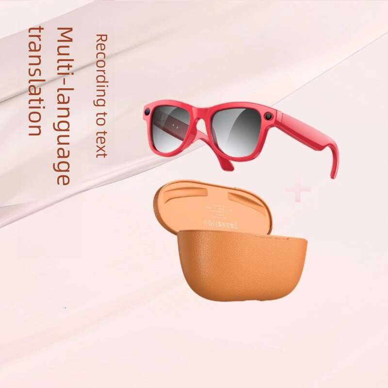 High Tech W Pixel AI Smart Bluetooth Glasses Real Time Translation Hands Free Call Music Portable Charging Case Fashion Wearable Eyeglasses CKS