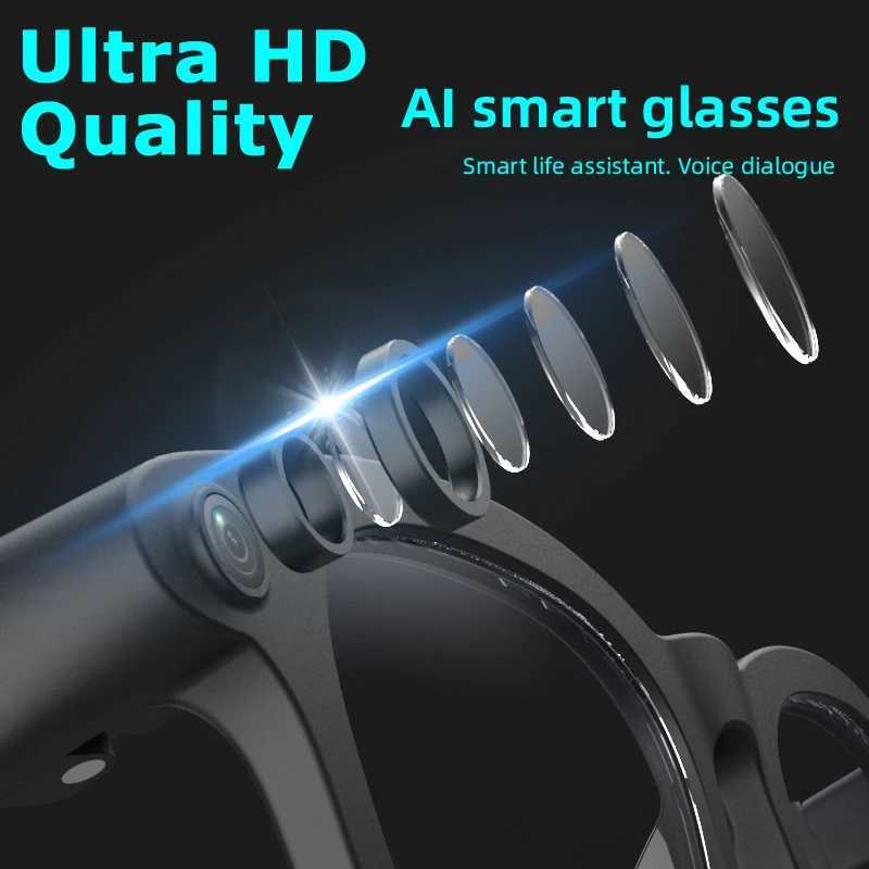 Xiaomi 800MP 4K AI Camera Glasses Multifunctional Photochromic Smart Glasses Bluetooth Calling Photo Picture Music Translation C260514