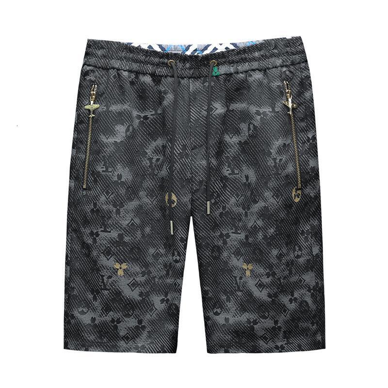 2026 Summer New Style High-Waisted Tie-Waist Wide-Leg Men's Shorts, European Solid Color Versatile Mid-Length Shorts