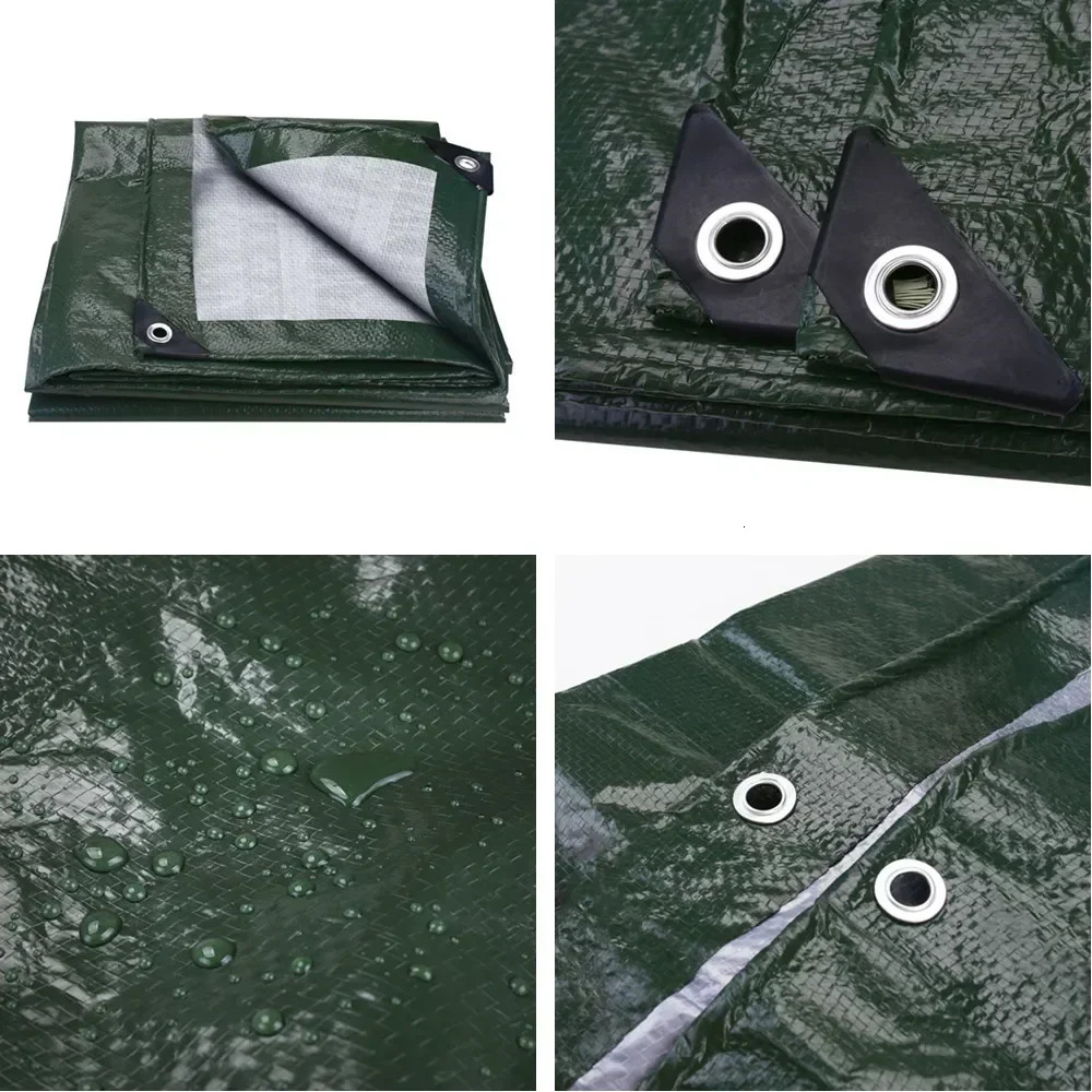 Waterproof Tarpaulin Large Heavy Duty Tarp UV Resistant Rip Tear Proof Tarpaulin with Grommets Garden Rain Cover Awning Canopy 260512 - view 3