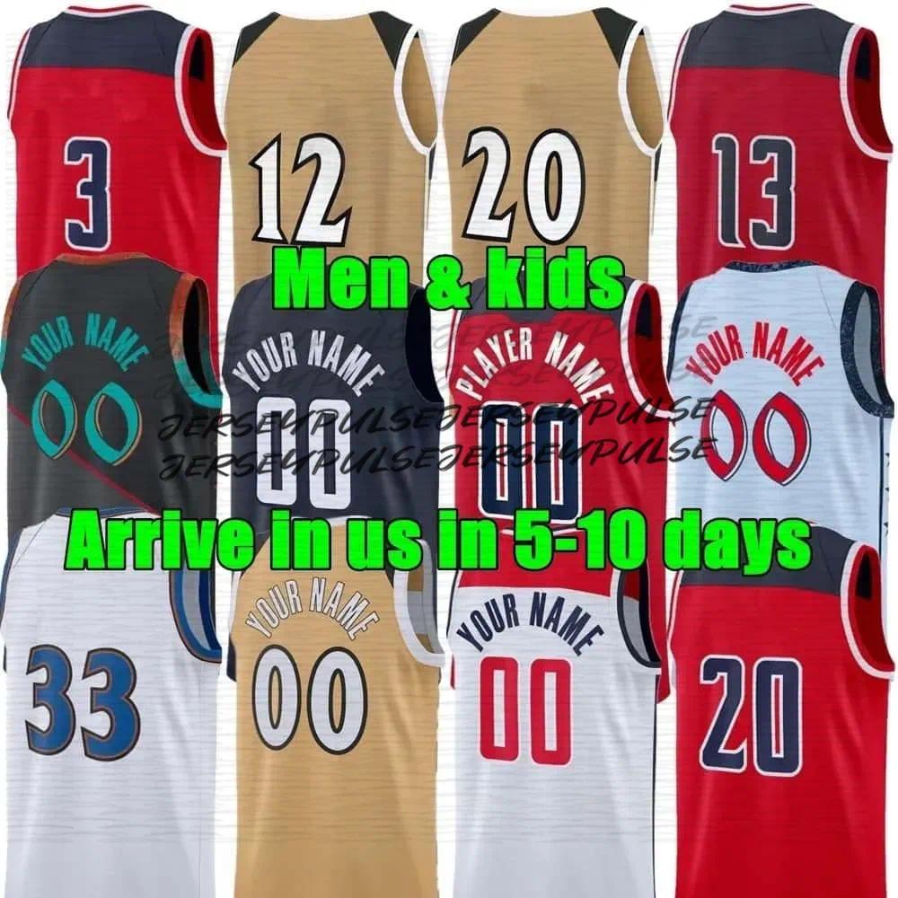 25 26 WAS wizard Basketball Jerseys Kyshawn George Carlton Carrington Alex Sarr Bilal Coulibaly Khris Middleton Cam Whitmore Tre Johnson Corey Kispert