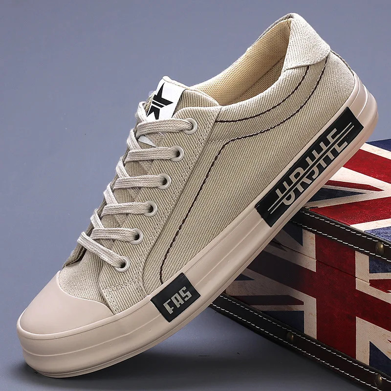 Mens Canvas Shoes Casual Sneakers Comfortable Low-cut Vulcanized Shoes Men Espadrille Non-slip Casual Shoes Men Flats 260513 - view 5