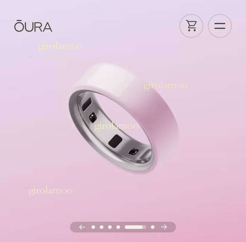 The latest model of smart ring, oura ring 4 ceramic