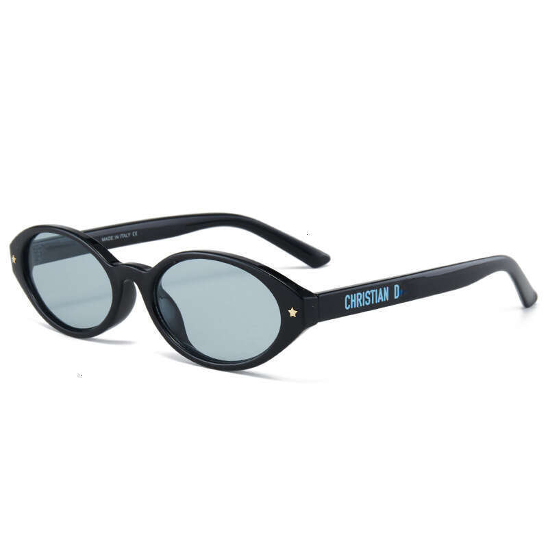 Designer Fashion Retro Oval Frame Men and Women Sunglasses Street Style Party Trendy Sunglasses