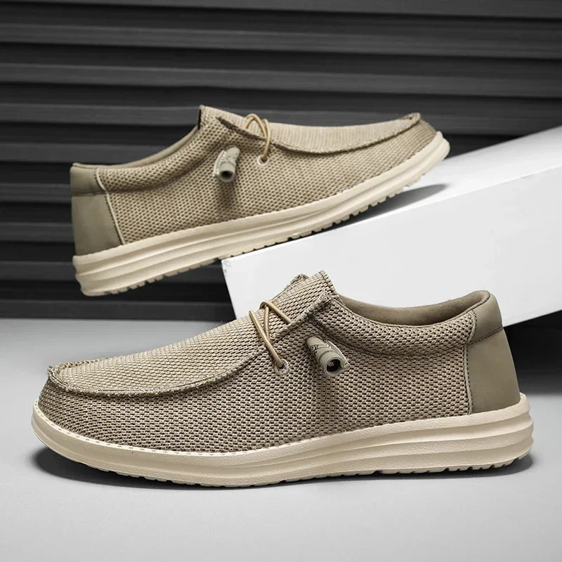 Dude Canvas Shoes Men Casual Slip on Shoes Alpargatas Hombre Moccasins Mocassin Homme Lightweight Breathable Plus Big Size 50 260513 - view 3
