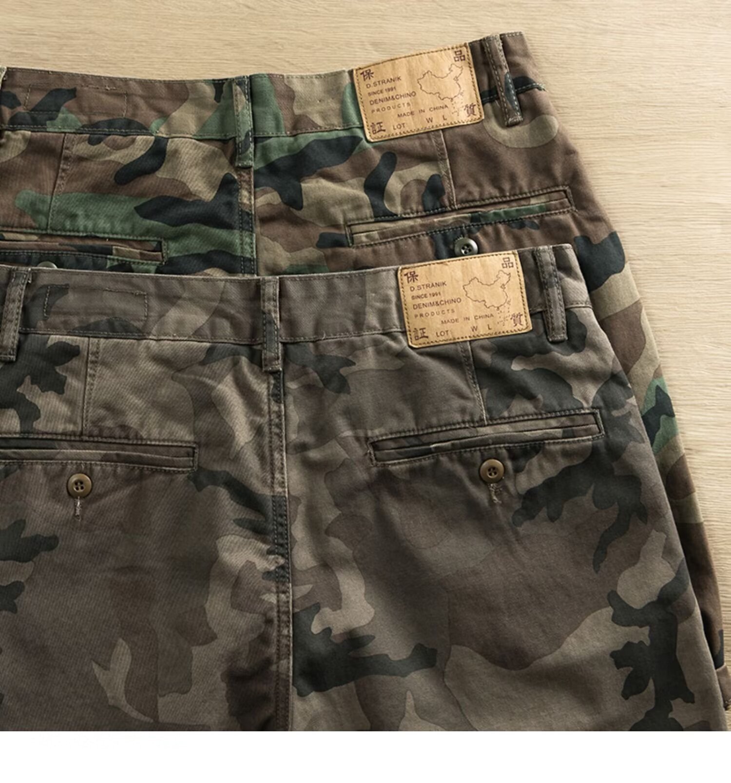 Men's Designer Camo Workwear Shorts Summer Casual Cotton Knee Length Shorts American Style Loose Fit Camouflage Printed Outdoor Shorts for Adults