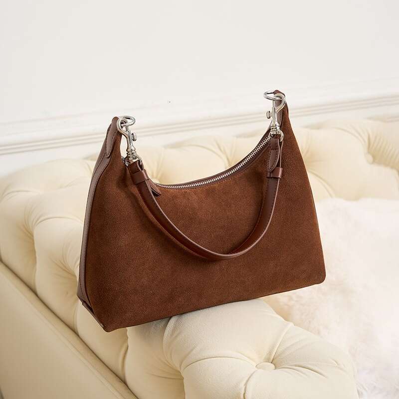 High End Niche Fashion Suede Underarm Bag Large Capacity Commuter Handbag Women Crossbody Shoulder Casual Daily Travel Wholesale Bag SENYY