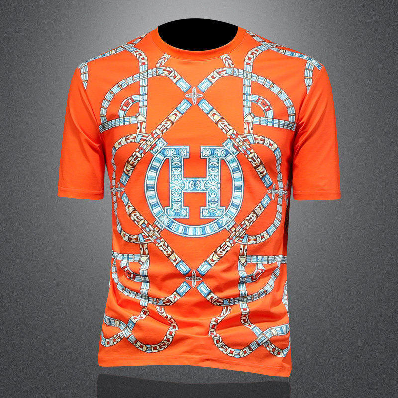 Round Neck Short Sleeve T-Shirt 2026 Summer Hot Item European Brand Quality Trendy Casual Men's Wear Versatile