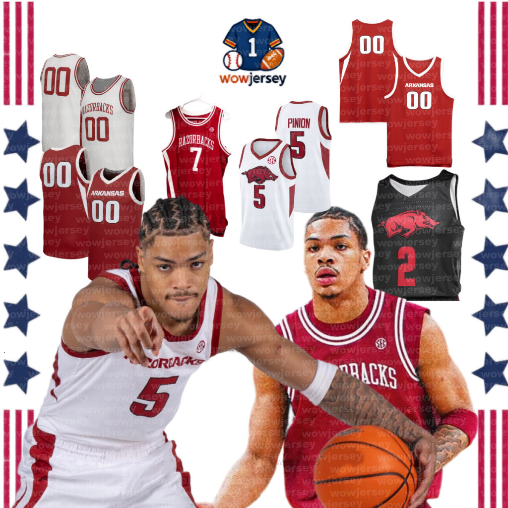 2025-2026 Arkansas Basketball jersey Darius Acuff Jr Trevon Brazile Amere Brown Malique Ewin Jaden Karuletwa Ayden Kelley Karter Knox Nick Pringle Kar