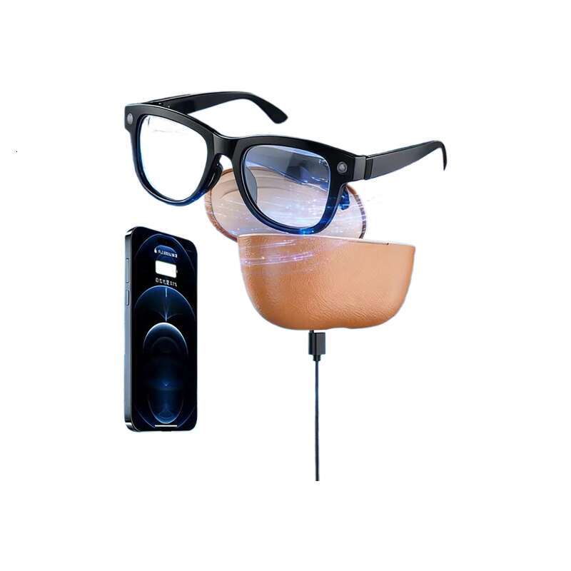 High Tech W Pixel AI Smart Bluetooth Glasses Real Time Translation Hands Free Call Music Portable Charging Case Fashion Wearable Eyeglasses CKS
