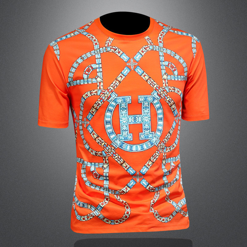 Round Neck Short Sleeve T-Shirt 2026 Summer Hot Item European Brand Quality Trendy Casual Men's Wear Versatile