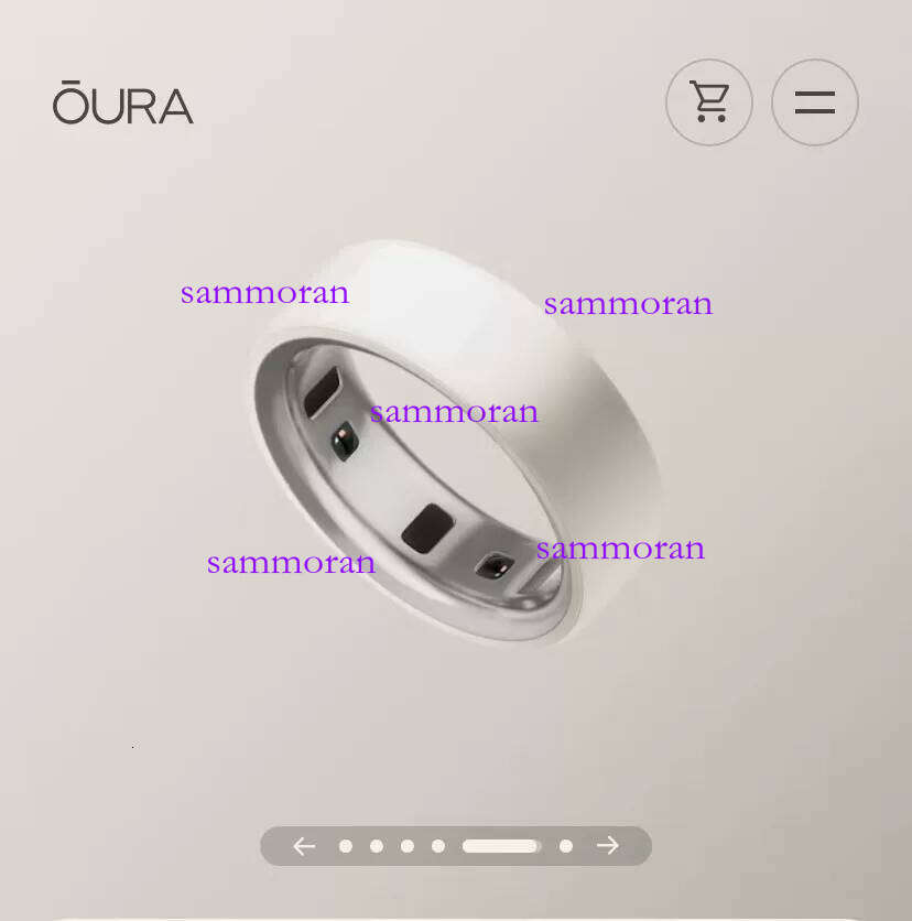 The latest model of smart ring, oura ring 4 ceramic