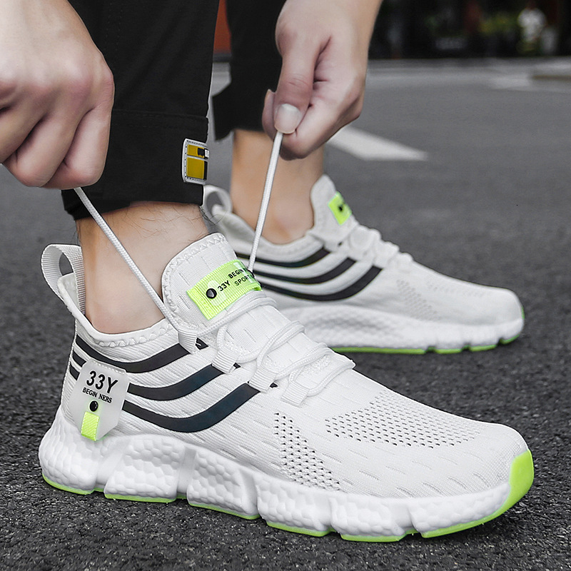 Mens and women Breathable Mesh Running Shoes Lightweight Knit Athletic Sneakers