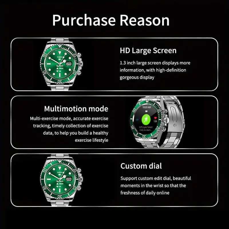 Aiweile AW12 New Style Luxury Smart Watch Dials Answer Call For Men Waterproof Sport Digital Business Watch For GiftJ260514 - view 3
