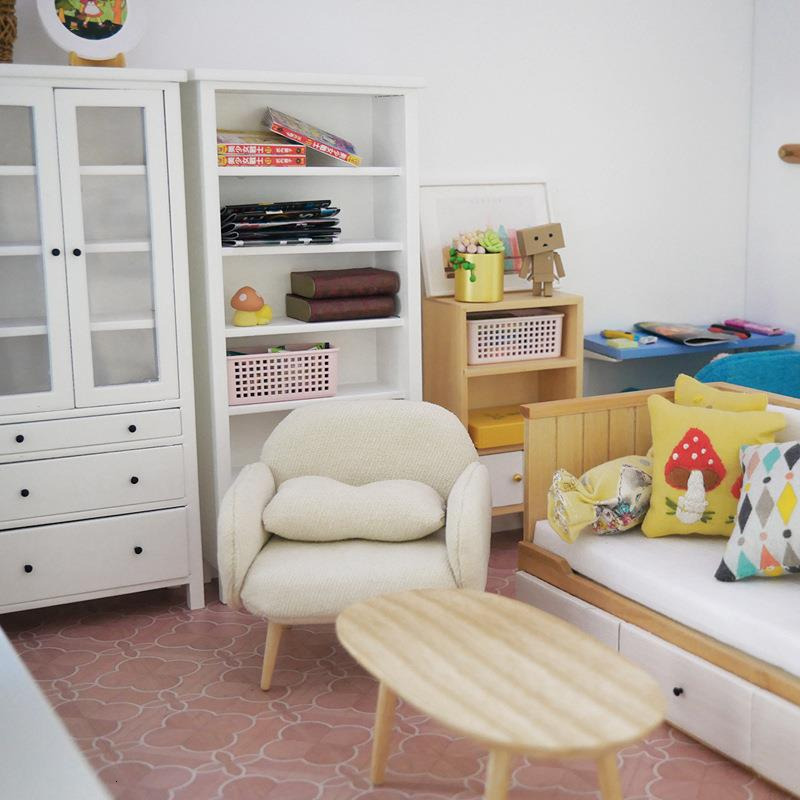 Baby room accessories, study, living room, bookshelf, storage rack, storage cabinet, living room model decoration, bedside table, drawer, storage edge