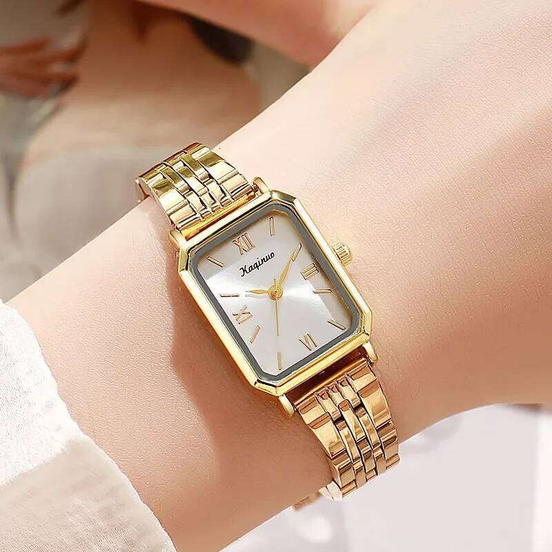 Luxury Rectangular Gold Watch Women Adjustable Stainless Steel Strap Quartz Wristwatches Ladies Clock Gift Relojes Para Mujer J260513 - view 4