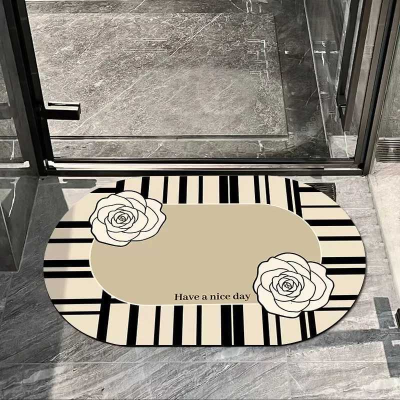 VIKAMA Floor Mat For Bathroom Door Bathroom Floor Mat Simple And Fashionable Anti-Slip Easy To Clean And Absorb WaterJ260514
