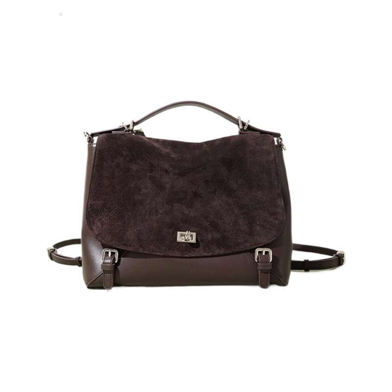Niche Luxury Genuine Leather Women Backpack New Style Lightweight High End Feel College Student Commuter Travel Casual Daily Fashion Backpack SENYY