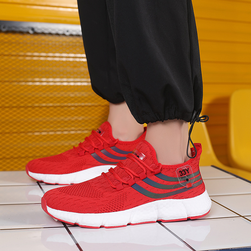 Mens and women Breathable Mesh Running Shoes Lightweight Knit Athletic Sneakers