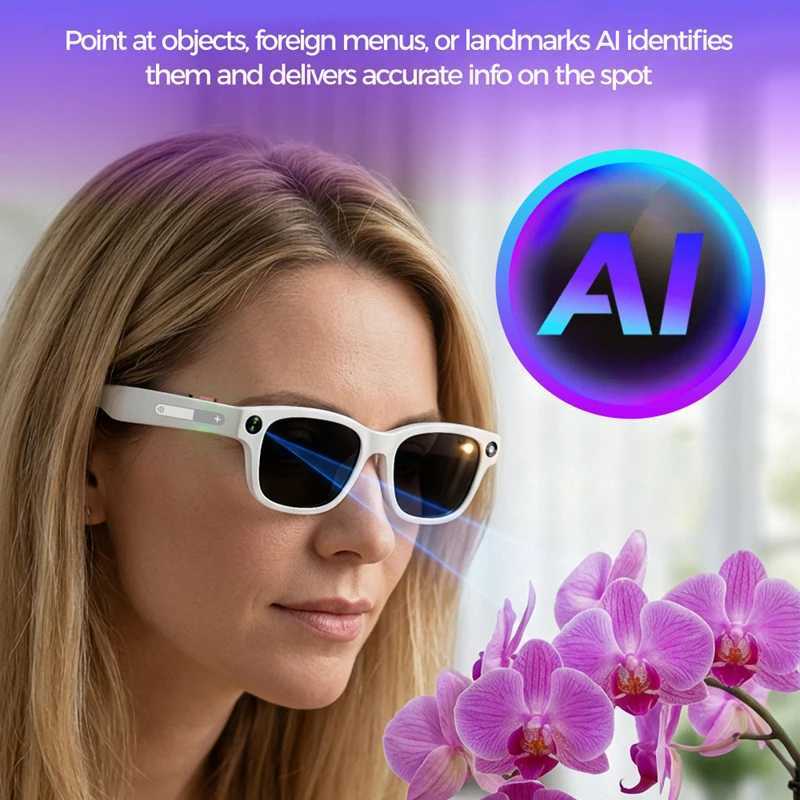 Xiaomi 800MP 4K AI Camera Glasses Multifunctional Photochromic Smart Glasses Bluetooth Calling Photo Picture Music Translation C260514
