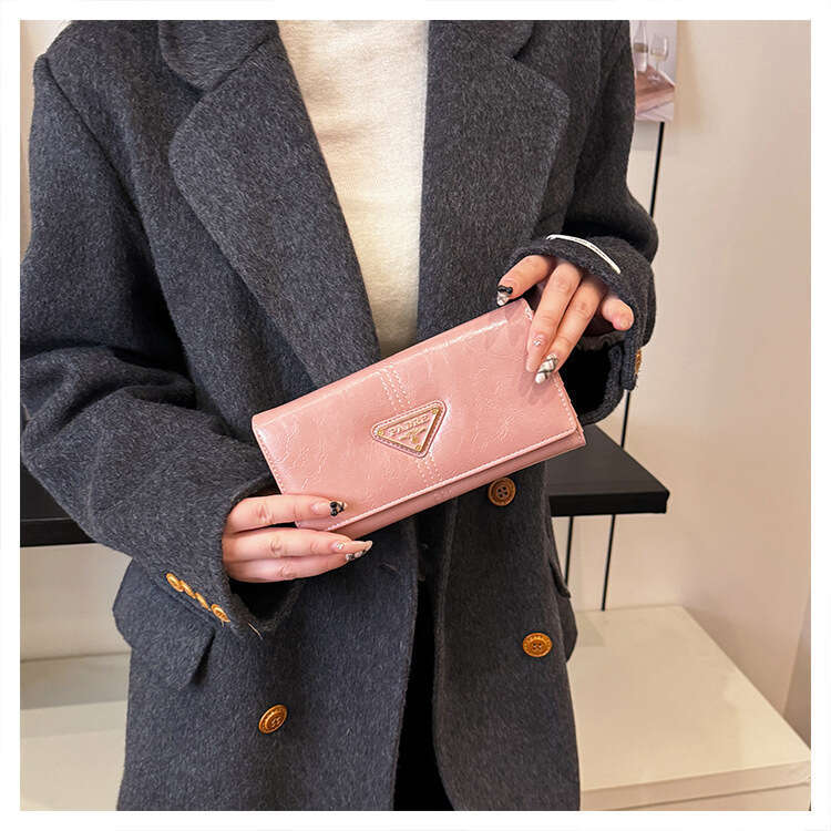 New high-end, stylish versatile clutch bag for women, trendy and simple niche coin purse, popular lightweight long wallet