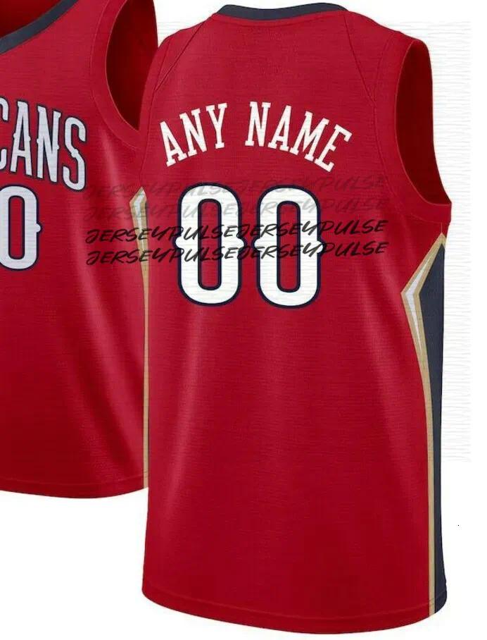 NOP Pelican Basketball Jerseys Zion Williamson Jeremiah Fears Poole Herbert Jones Dejounte Murrayy Trey Murphy Derik Queen Yves Missi Kevon Looney Cit