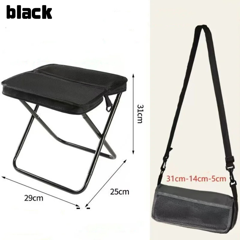 Portable Foldable Backpack Stool Lightweight Camping Fishing Picnic Chair Outdoor Adventure Seat for Hiking Travel 260513banjia - view 4