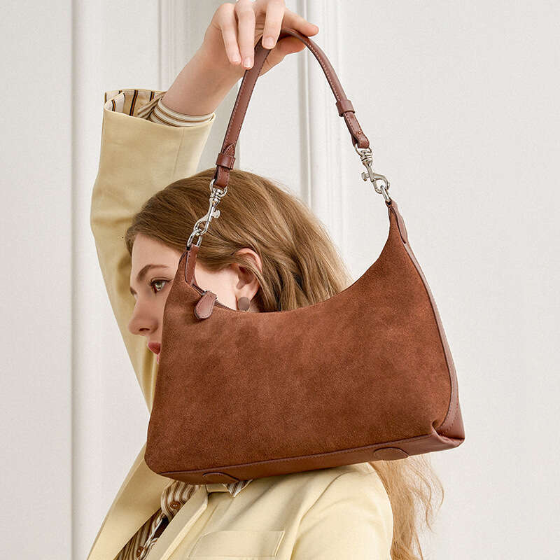 High End Niche Fashion Suede Underarm Bag Large Capacity Commuter Handbag Women Crossbody Shoulder Casual Daily Travel Wholesale Bag SENYY